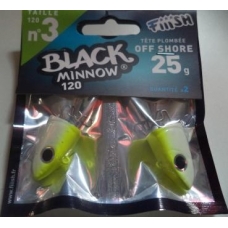 Fiiish Black Minnow 120mm 25g Off Shore Unidades:2 ( Fluo Yellow )
